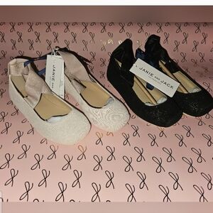Janie & Jack Black Ballet Flats